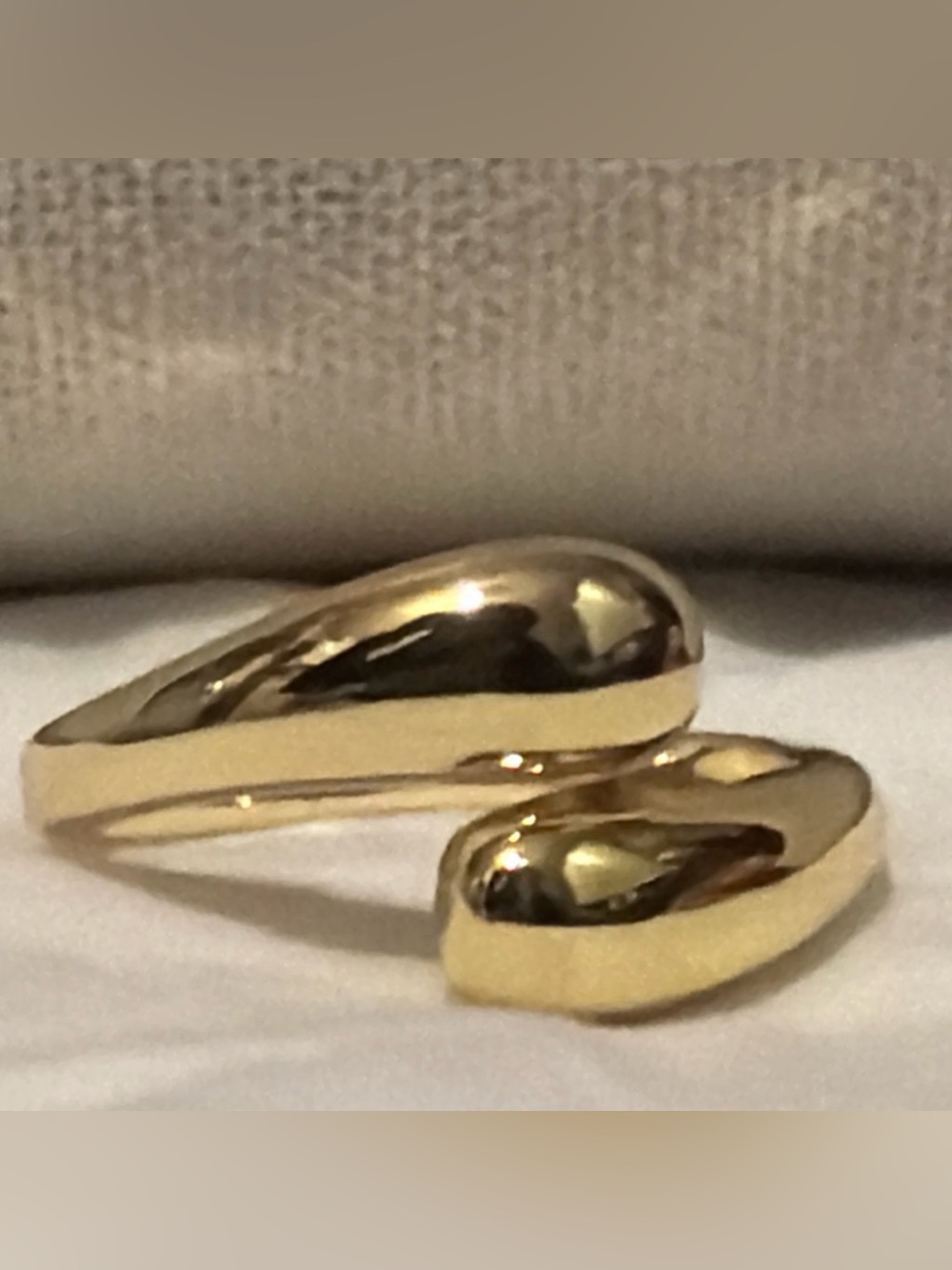 Gold Open-Ended Women's Cuff Ring - Elegant Minimalist Design